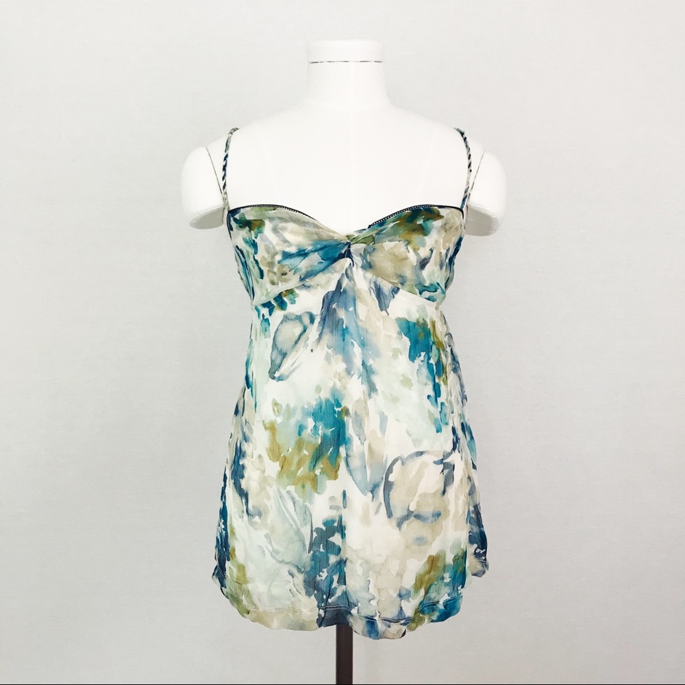 Abercrombie & Fitch Floral Silk Tank Top | Size S